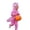 #36-Pink, variant on Dinosaur Costume Hooded Jumpsuit Party Dress Up Outfit for Boys Girls Plush Dino Onesie for Halloween Party