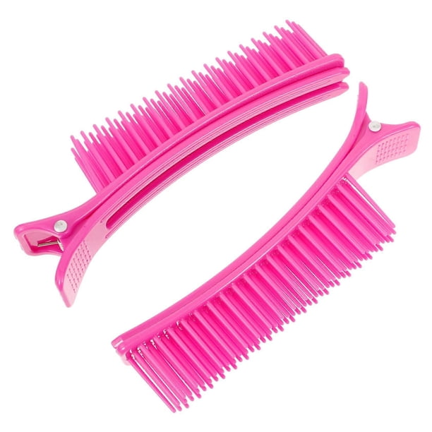 2 pinzas para levantar la raíz del cabello para peinar y dar volumen, pinzas para separar secciones del cabello para secado con secador.