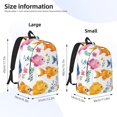 thumbnail image 2 of Casual Canvas Backpack Without Interlayer Large Capacity Stick Bag Design For Outdoor Shopping Office Outdoor Sports Cute Fish Medium, 2 of 7