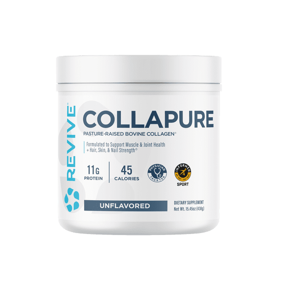 Revive MD CollaPure Collagen Peptides Powder Dietary Supplement, Unflavored, 15.45 oz