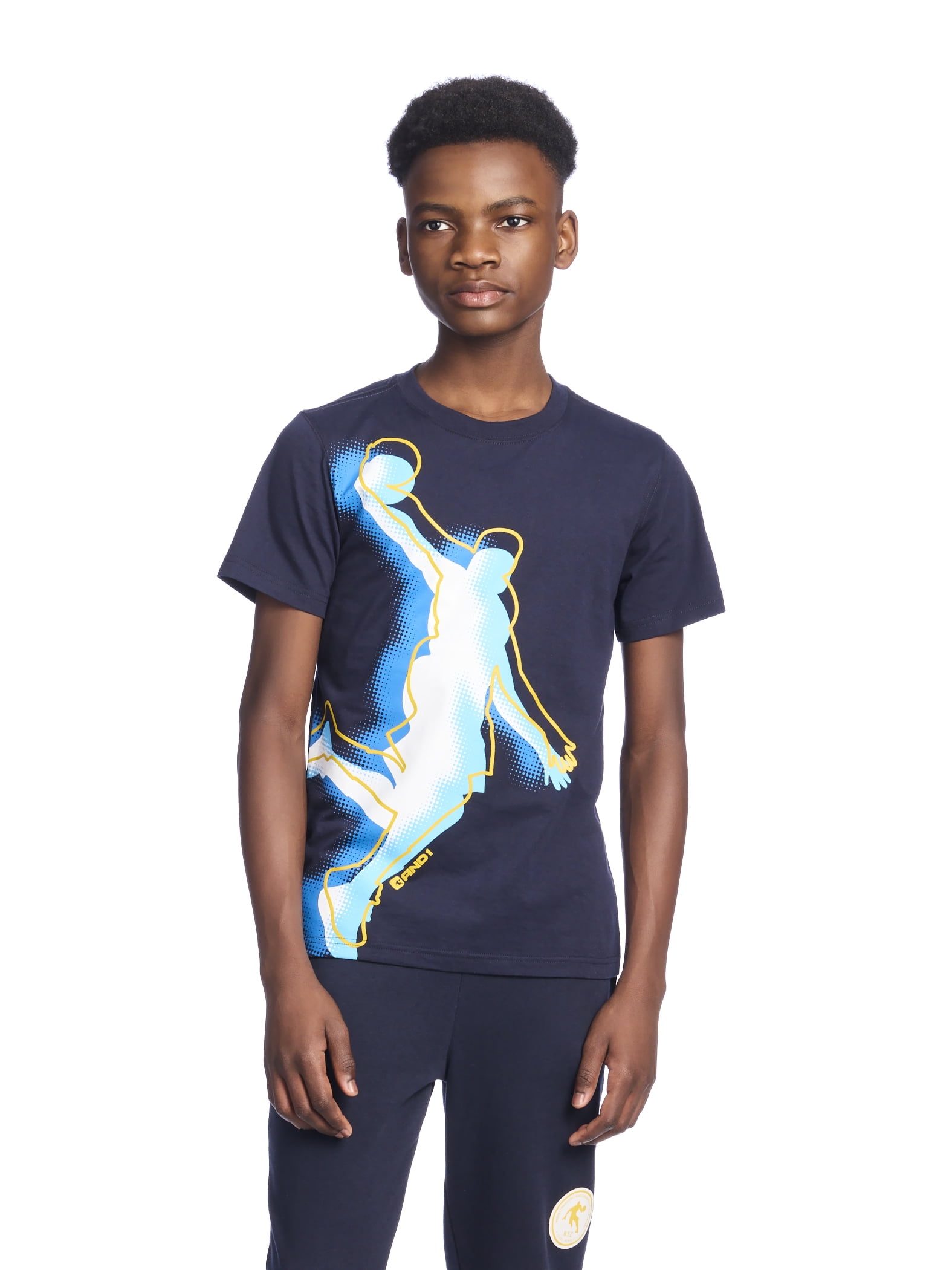AND1 Boy's Short Sleeve Graphic T-Shirt, Sizes 4-18