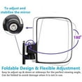 thumbnail image 6 of HKOO Newest Golf Cart Folding Side Mirrors and Rear View Mirror 16.5" Extra Wide Panoramic Golf Cart Mirrors Fits for Club Car EZGO Yamaha Combo Pack, 6 of 9