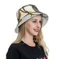 thumbnail image 6 of Pofeuu Gothic Skeleton With Roses Print Bucket Hat for Women Men Reflective Bucket Hats Beach Summer Sun Hat Travel Fisherman Cap, 6 of 6