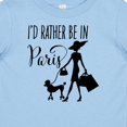 thumbnail image 4 of Inktastic I'd Rather Be in Paris- shopping and travel Girls Baby T-Shirt, 4 of 5