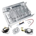 thumbnail image 4 of CATIEBYE Dryer Heating Element Replacement Heater Element Silver ABS for Laundry 1Set, 4 of 8