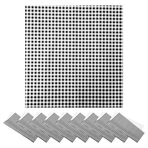 20 Pcs Papier d'Emballage pour Bouquet Noir Blanc Papier d'Emballage pour Fleurs à Carreaux Papiers d'Emballage pour Bouquet Blanc et Noir pour Mariages Anniversaires Baby Showers