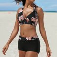 thumbnail image 4 of Conjunto de bikini con estilo para mujer, traje de baño de dos piezas, traje de baño sólido, ropa de playa OAVQHLG3B Store lin121212, 4 of 4