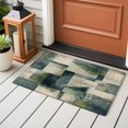 thumbnail image 4 of 2x3 Ft Entryway Area Rug, Sage Green Geometric Kitchen Rug Runner Washable Floor Mat, Vintage Teal Modern Abstract Art Non Slip Indoor Door Mat Throw Carpet for Bathroom Living Room Bedroom, 4 of 8