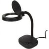 Stalwart 40 LED 5x Desktop Magnifier Gooseneck Lamp, Black