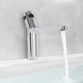 thumbnail image 3 of EZANDA Single-Hole Single-handle Bathroom Faucet with Drain Assembly,Polished Chrome, 3 of 8