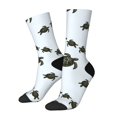 thumbnail image 1 of Lsque Sea Turtle Printed Men's Crew Socks, Soft Durable Breathable Moisture-Wicking with Odor Control Cotton socks, 1 of 6