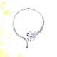 thumbnail image 4 of 1 collar elegante con cadena plegable para mujer, delicado collar tipo gargantilla (blanco), 4 of 7