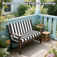 thumbnail image 2 of XXLYY Outdoor Loveseat Cushions, 48" x 24", Waterproof Fade Resistant Seat and Backrest Cushion Set for Patio Furniture, 2 of 7