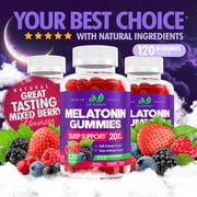 Melatonin 20mg Gummies for Adults - Maximum Strength Sleep Aid Gummies (120 Count)