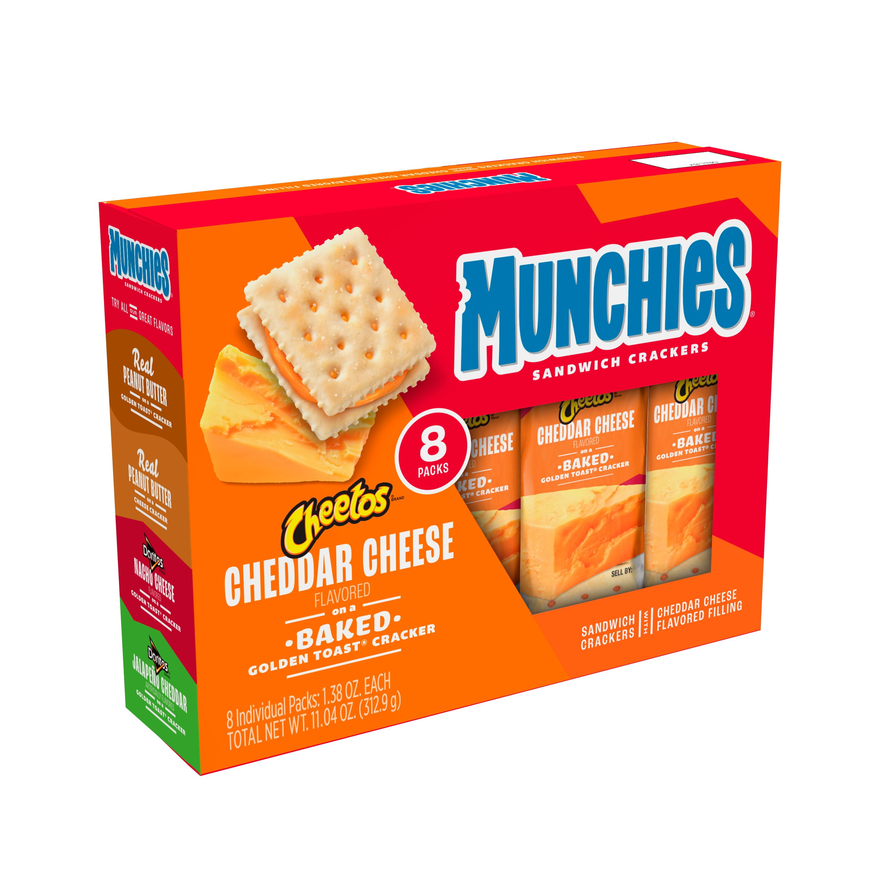 Munchies Snack: Doritos Jalapeno Cheddar Cheese Sandwich Crackers