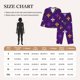 thumbnail image 4 of Fotbe Purple Mardi Gras Conjunto de Pijama de Manga Larga para Mujer con Estampado, Ropa de Dormir de 2 Piezas, Conjunto de Casa Suave y Cómodo con Bolsillos-Small, 4 of 7