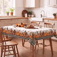 thumbnail image 4 of Sm:)e Buffalo Plaid Fall Thanksgiving Table Cloth 60 x 84 Inch Rectangle, Pumpkin Birdhouse Mushroom, 4 of 8