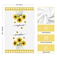 thumbnail image 4 of Sm:)e Sunflower Hello Sunshine Summer Kitchen Towels 18x26 Inch Set of 4 Yellow Buffalo Plaid, 4 of 7