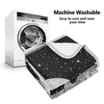 thumbnail image 5 of Yayeee Throw Blanket for Couch Soft Warm 50" x 60" Sofa Chair Bed Decoration, Black Moon, 5 of 7