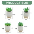 thumbnail image 2 of 4 Uds simulación de plantas suculentas en macetas adornos creativos flores artificiales decoración interior plantas verdes, 2 of 5