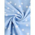 thumbnail image 5 of Agnes Orinda Women's Plus Size Nightgowns Polka Dots V Neck Short Sleeve Midi Sleepshirt 3X Light Blue, 5 of 6