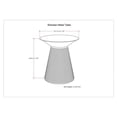 thumbnail image 5 of Allora 18" Contemporary Metal End Table in Antique Gold, 5 of 5