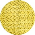 thumbnail image 1 of Ahgly Company Indoor Round Abstract Yellow Contemporary Area Rugs, 3' Round, 1 of 4