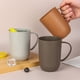 thumbnail image 3 of Nvzi Wheat Straw Cups Set of 2PCS - Lightweight Wheat Straw Fiber Drinking Glasses - Reusable Drinking Cups - Wheat Straw Fiber Cups - Beige, 3 of 5