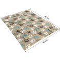 thumbnail image 4 of Paw Prints Blanket,Comfortable Soft Lamb Wool Throw Blanket,All Season,Warm Lightweight Blankets for Sofa Bed Couch Living Room Chair,60"x80", 4 of 4