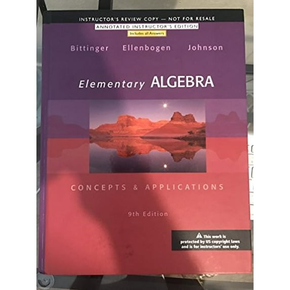 Pre-Owned Elementary Algebra: Concepts & Applications (9th Edition) (Hardcover) 0321874226 9780321874221