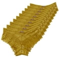 thumbnail image 1 of B91xZ sous-Vêtements pour Femmes String Respirant Rayures Rafraîchissantes Culotte, Jaune TTG, 1 of 2