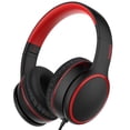thumbnail image 1 of Auriculares supraaurales RORSOU R10 con micrófono negros, 1 of 7