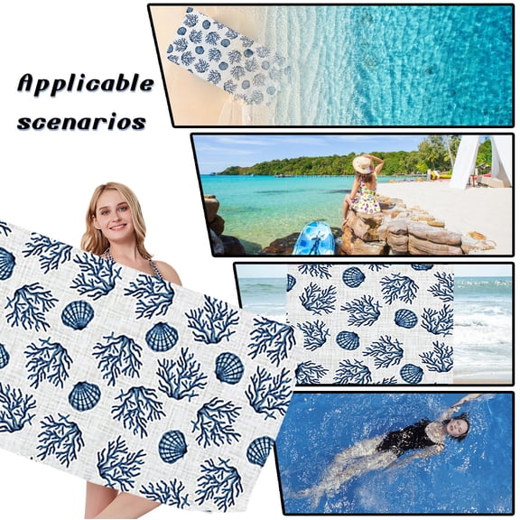 Steadline Sand Proof Microfiber Beach Towels Adult –Quick Fast Dry Beach Oversized Accessories for Travel Swim Pool Yoga Camping Blanket Essentials Lightweight Must Haves Items Women Gifts
