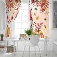 thumbnail image 5 of Fsddascl Fall Gnomes Blackout Curtains for Bedroom/Living Room, Thermal Insulated Kitchen Curtains, Thanksgiving Pumpkins Red Maple Leaf Pink Grommet Darkening Window Treatment Drapes 52"x84"x2, 5 of 6