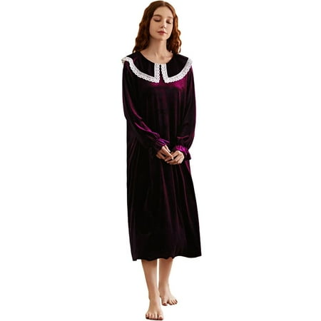 

Women s Soft and Warm Fleece Robe - Velvet Nightgown Womens
