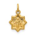 thumbnail image 1 of 14K Yellow Gold Charm Pendant 14 mm 9 Blessed Mary, 1 of 3
