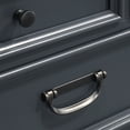 thumbnail image 5 of Roundhill Furniture Clelane Wood 5-Drawer Chest, Slate Blue, 5 of 7