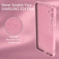 thumbnail image 7 of Slim Liquid Silicone Case for Samsung Galaxy S24 Plus,with Scratch-Resistant Microfiber Lining Shockproof Soft Silicone Protective Case for Samsung S24 Plus (Pink), 7 of 7