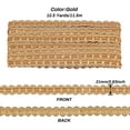 thumbnail image 2 of Gold Braid Trim7/8" (W) x 12.5 Yards(L) Polyester Ribbon Lace Trimmings for Curtain DIY Crafts Sewing Home Decoration, 2 of 8