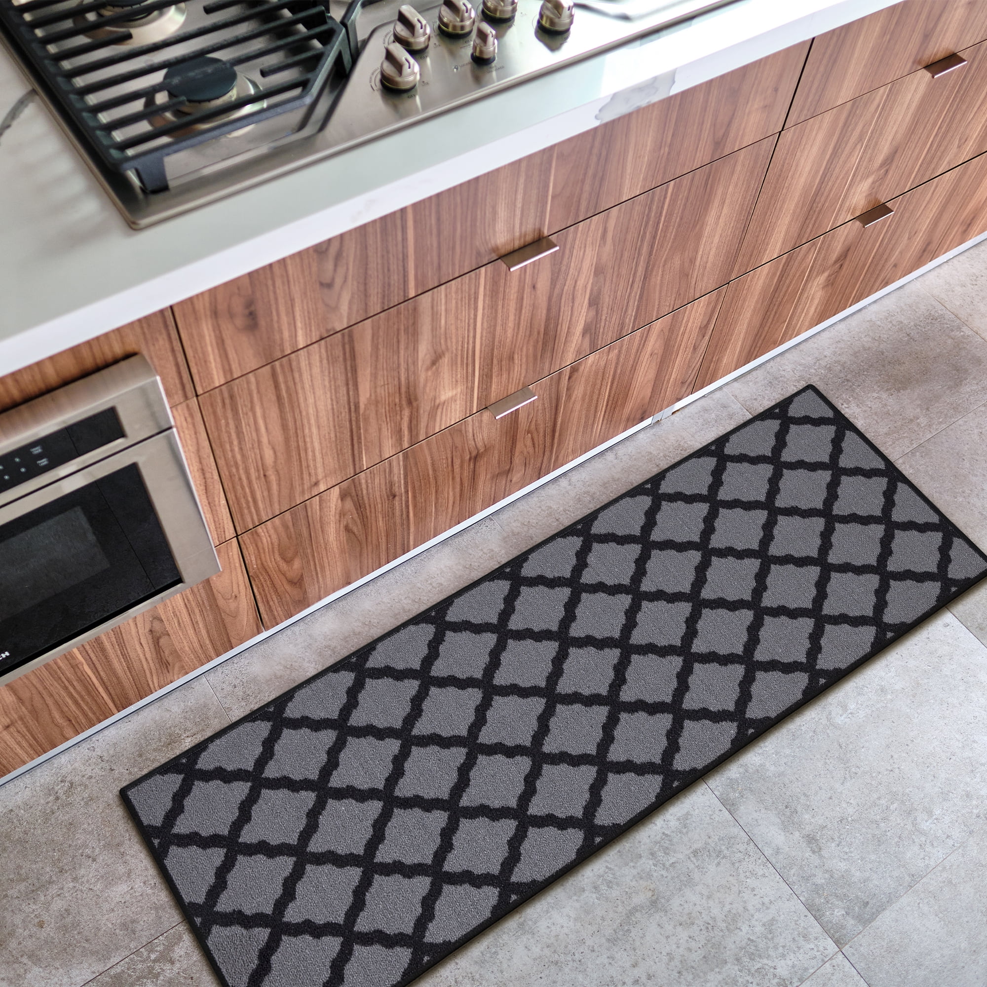 Trellis Kitchen Mats Non-Slip Waterproof Heavy Duty – Modern Rugs and Decor