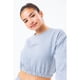 thumbnail image 2 of Hype - Suéter Crop Top Niñas (Gris), 2 of 2