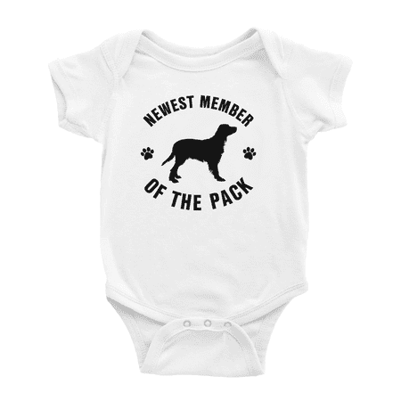 

Newest Member of The Pack Gordon Setter Dog Cute Baby Jumpsuits Boy Girl