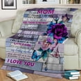 thumbnail image 6 of to My Mom Blanket Flower Butterfly Ultra-Soft Micro Fleece Throw Blankets from Daughter Son Gift Birthdays Bed Sofa Travel Warm Love Fuzzy Quilts 60" x 50", 6 of 6
