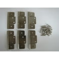 thumbnail image 2 of Blevins 6-Pack Non-Mortise Interior Door Hinges – 3-Leaf, Satin Nickel, Mobile Home RV 2 of 5