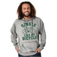 thumbnail image 5 of Single Like My Bicycle Gear Hipster Hoodie Sweatshirt Women Men Brisco Brands S, 5 of 6