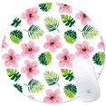 thumbnail image 1 of IBAOLEA Custom Round Game Mouse pad,Beautiful,Stylish Round Mouse pad with Sewn Edge,Suitable for Desk,Work,Home Office Decoration,Washable,8.75inch Large Size,4mm Thick (Romantic Pink), 1 of 8