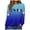 Dark Blue, variant on Duqingm Halloween Shirts for Women Long Sleeve Crewneck Casual Dressy Tops Funny Graphic Halloween Costumes Fall Fashion Outfits,S