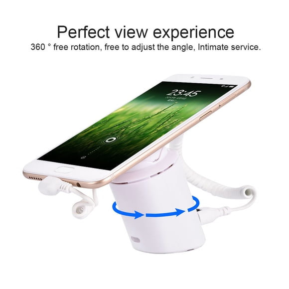 Alarma de pantalla antirrobo, soporte antirrobo para teléfono móvil, soporte para teléfono móvil, soporte para tienda minorista, rendimiento potente