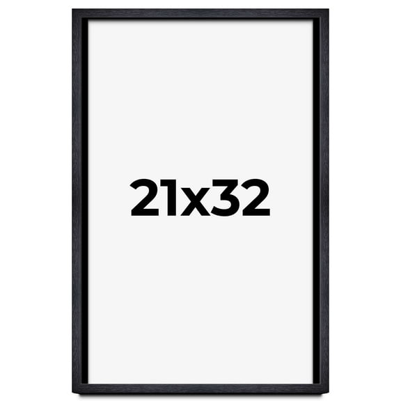 21x32 Shadow Box Frame Black | 1 Inches Deep Real Wood Farmhouse Shadowbox Display Frame | UV