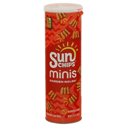 Pack Of 2 SUNCHIPS Minis Whole Grain Snacks - Garden Salsa, 3.75 oz (Package May Vary)